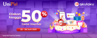 Beli Game Voucher diskon hingga 50% di Akulaku 5th Birthday Sale